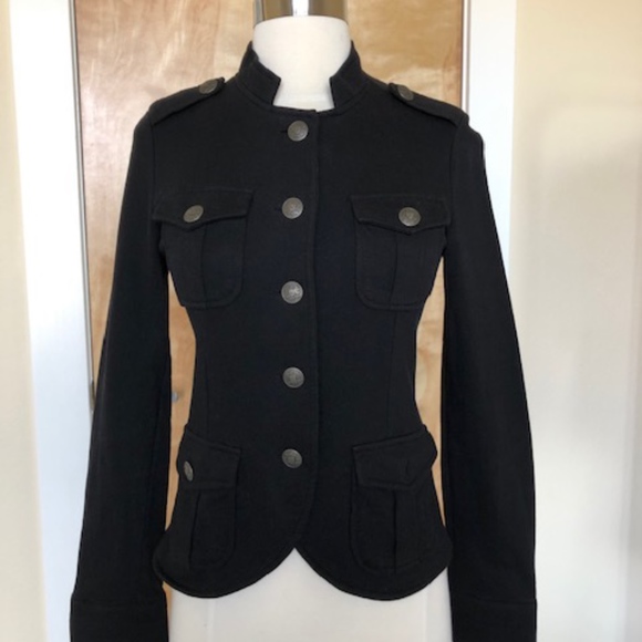 Forever 21 Jackets & Blazers - Black Knit Military-Style Jacket